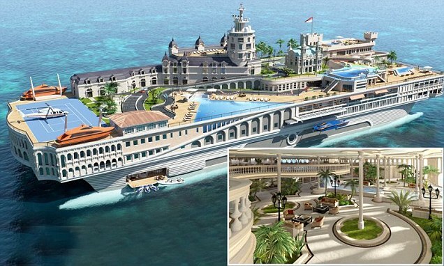 ship docked in Monaco